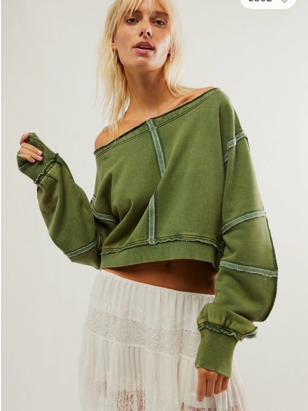 Freepeople All That Sweatshirt Dried Pine